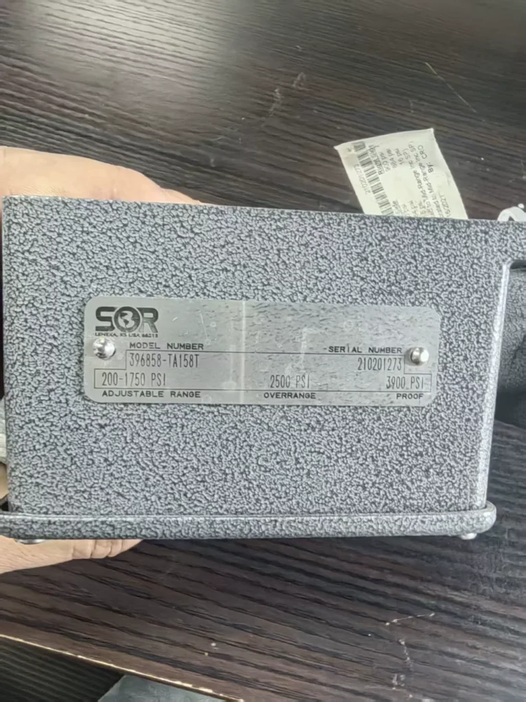 SOR Pressure Switch 396858-TA158T