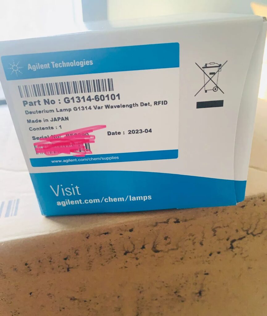 Agilent Deuterium Lamp G1314-60101
