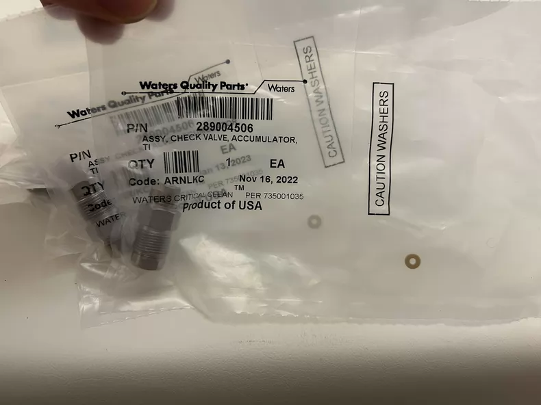 Waters Check Valve 700003755/700005415/289004506 thumbnail