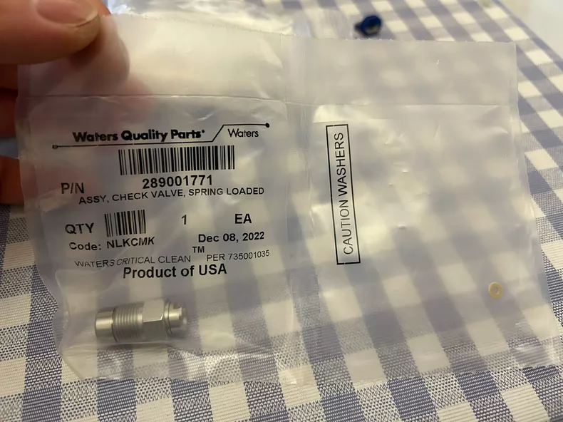 Waters Check Valve 289010124/700010642 thumbnail