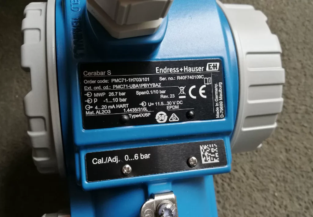 Endress+Hauser Pressure Transmitter PMC71-1H703/101