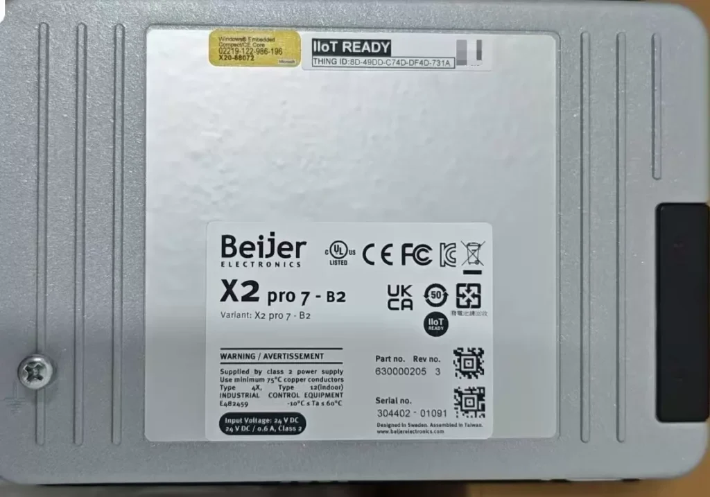 Beijer Electronics X2 pro 7 – B2 thumbnail