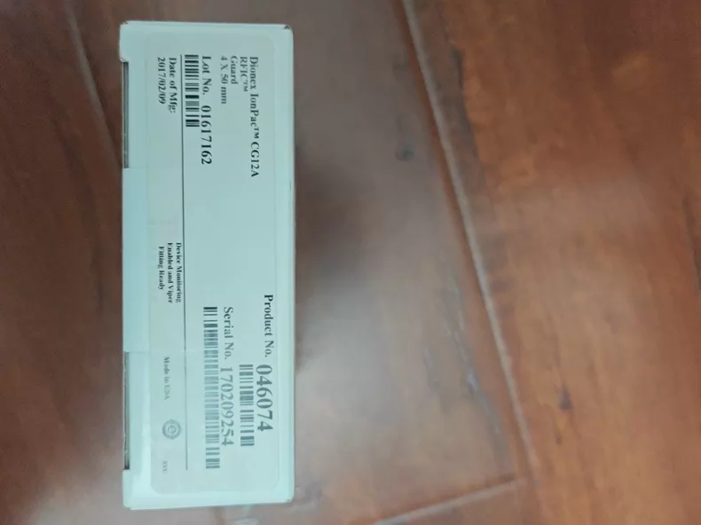 Thermo Scientific Dionex Ion Chromatography Guard Column CG12 4 mm 046074 thumbnail