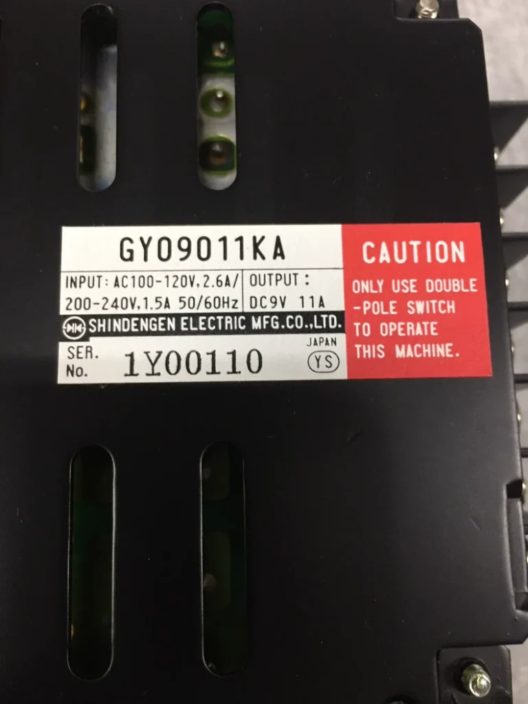 Shindengen Switching Power Supply GY09011KA thumbnail