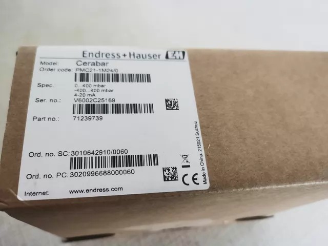 E+H Pressure Sensor PMC21-AA1U1FBWWJA