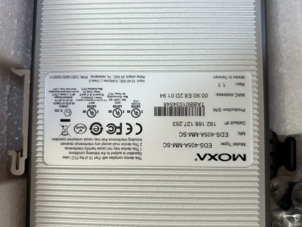 Moxa Ethernet Switch EDS-405A-MM-SC thumbnail