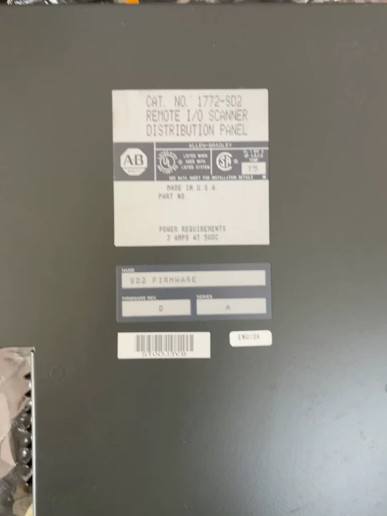 Allen-Bradley Control Module 1772-SD2