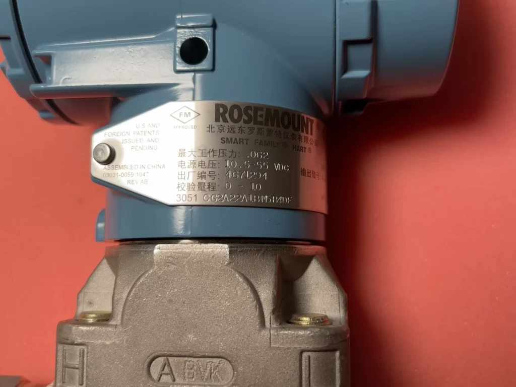 Rosemount Pressure Transmitter 3051CG2A22A1BM5B4DF thumbnail