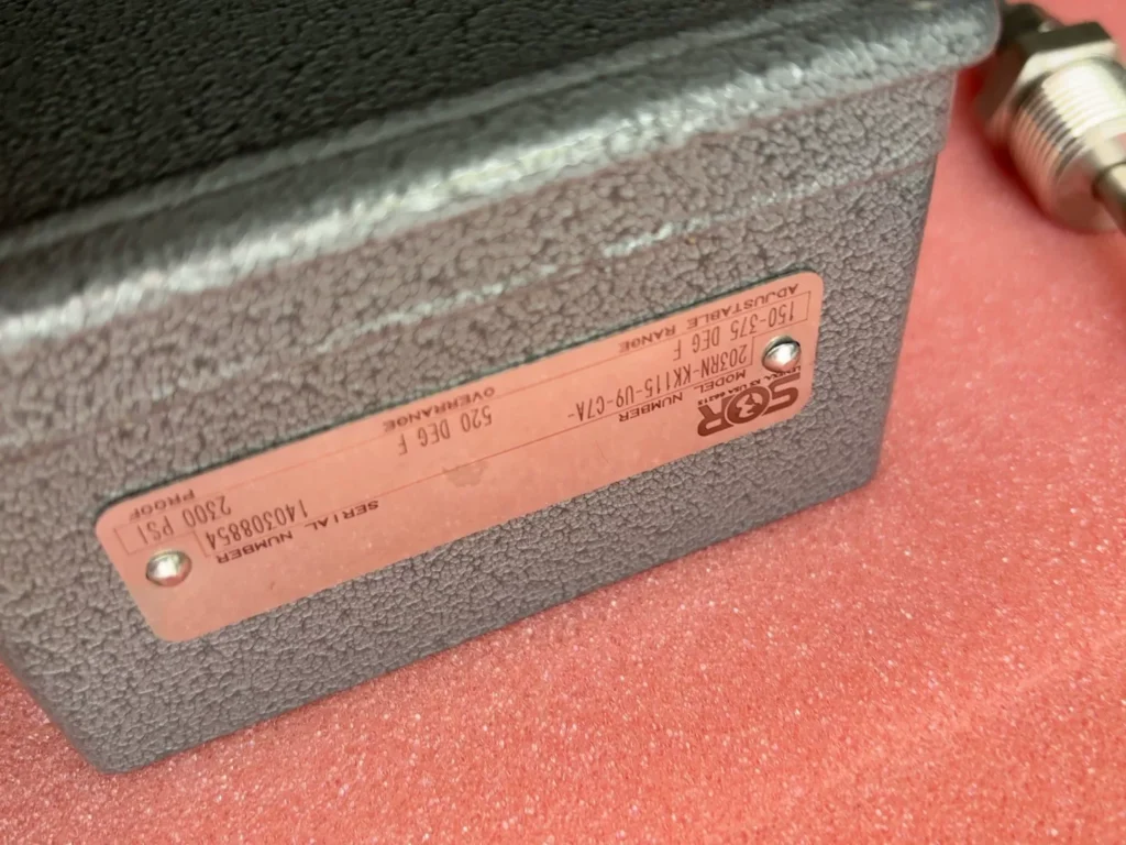 SOR Temperature Switch 203RN-KK115-U9-C7A thumbnail