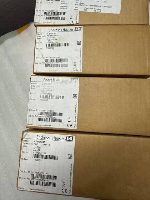 Endress+Hauser Pressure Transmitter PMP23-27F5/0 thumbnail