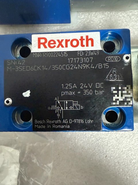 Rexroth Valve M-3SED6CK14/350CG24N9 thumbnail