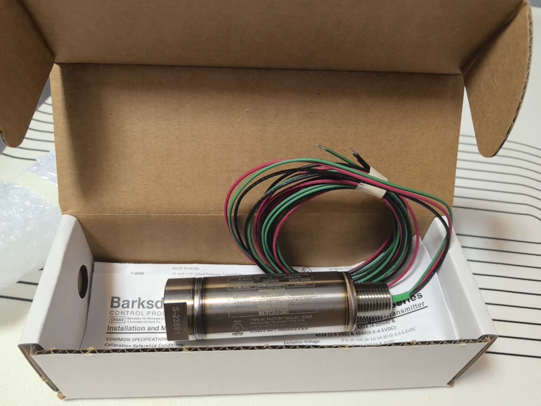 Barksdale H45SX-30-P15 0-30000psi 4-20mA Pressure Sensor