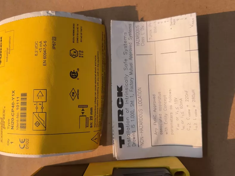 TURCK NI20-CP40-Y1X Proximity Switch thumbnail