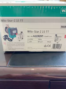 Wilo Star-Z 15 TT Glandless pump circulator thumbnail