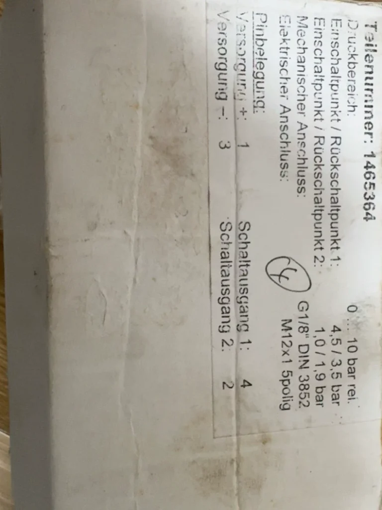 Stama 1465364 0-10 bar Switch thumbnail