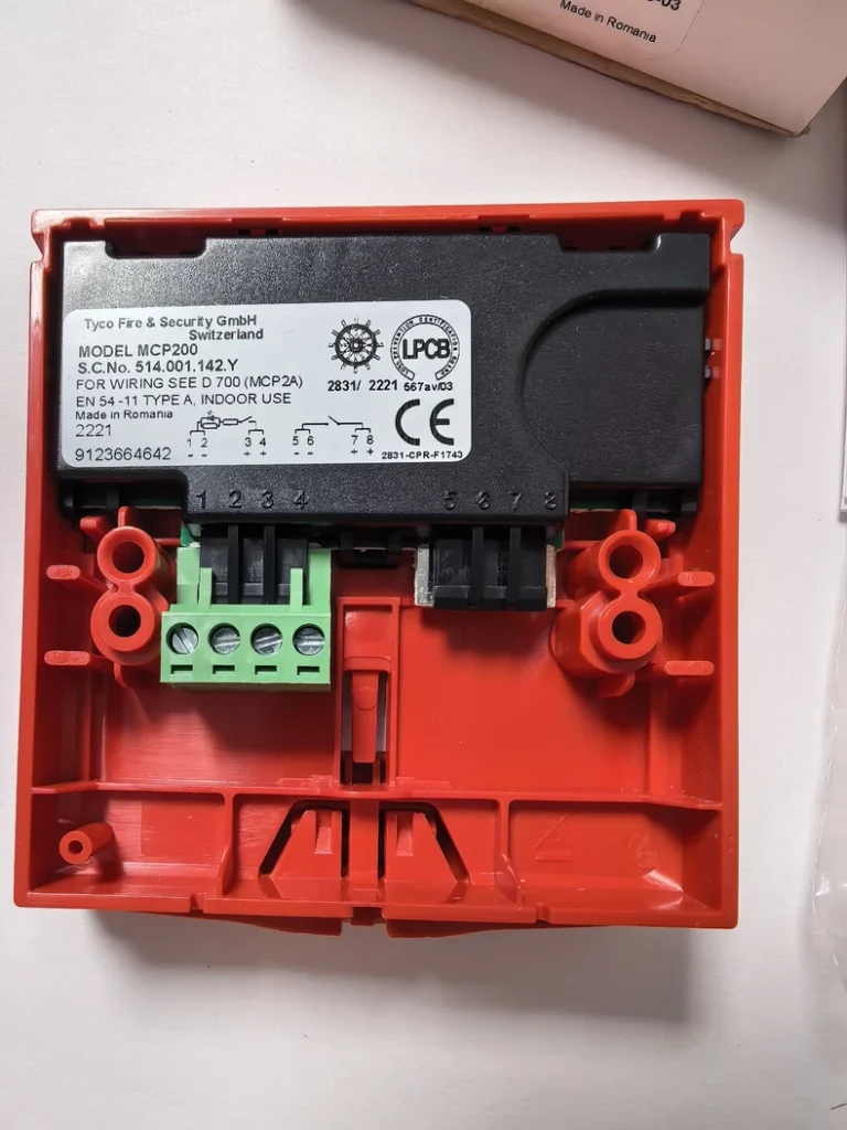 Tyco MCP200 514.001.142.Y Manual Call Point 