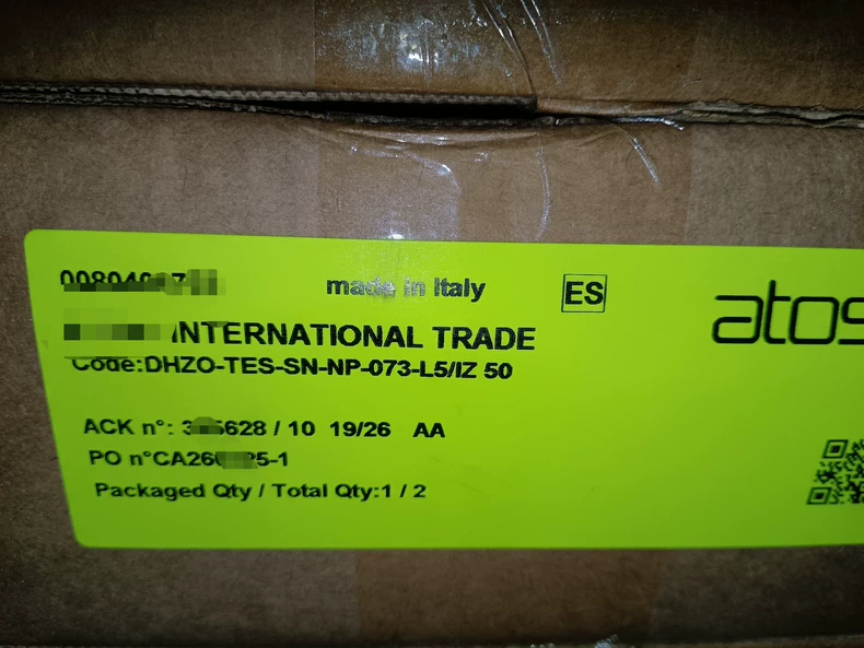 ATOS DHZO-TES-SN-NP-073-L5/IZ 50 Valve