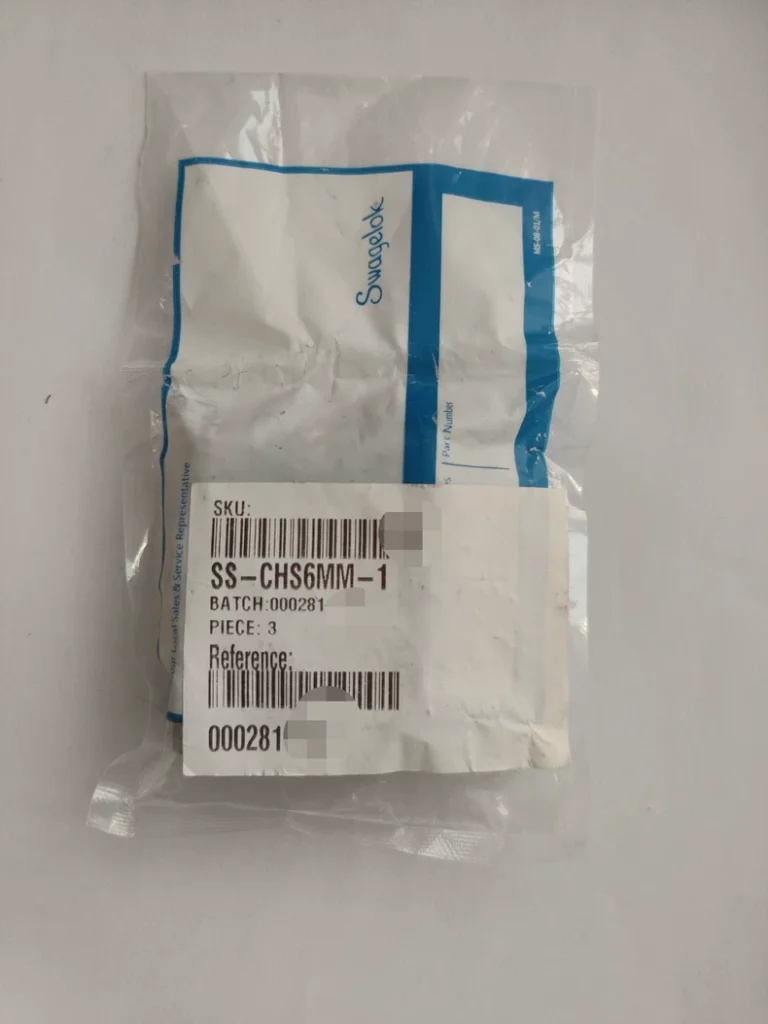 Swagelok SS-CHS6MM-1 Valve