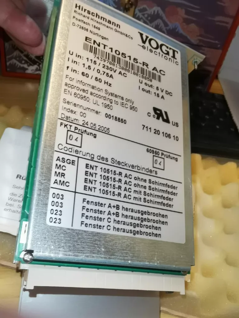 Hirschmann ENT10515-R power supply module thumbnail
