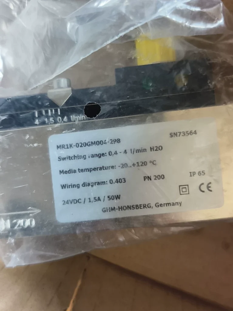 HONSBERG MR1K-020GM004-298 MR1K-020GM004-298-SR Flow Switch thumbnail