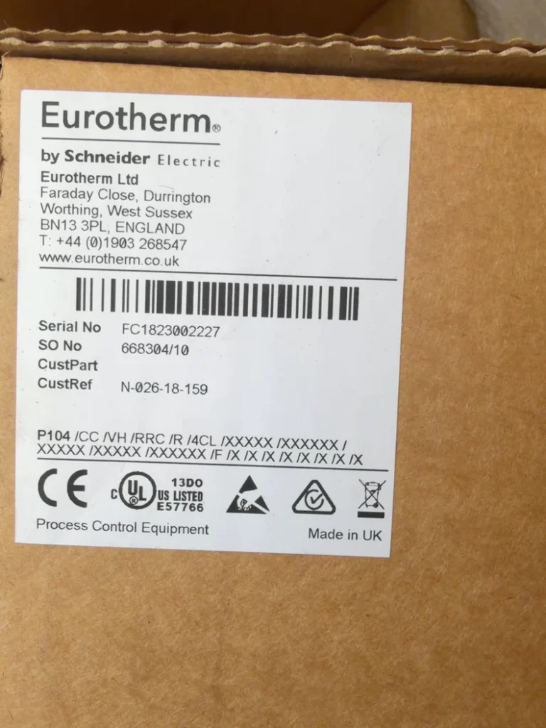 Eurotherm P104/CC/VH/RRRC/R/4CL temperature controller
