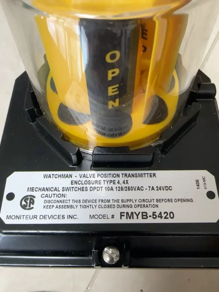 Moniteur Devices FMYB-5420 Valve Position Switch thumbnail