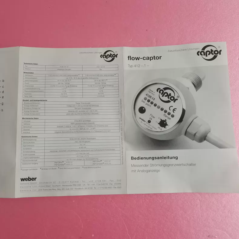 WEBER 4121.12 flow switch thumbnail