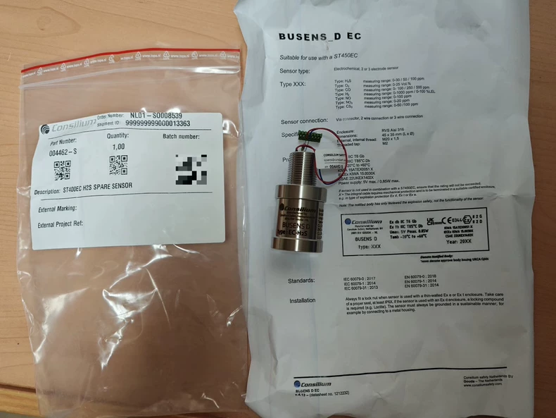 Baumer Consilium ST400EC H2S Sensor 004462-S