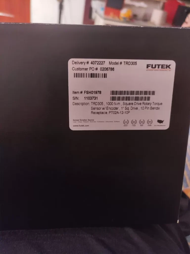 Futek TRD305 Rotary Torque Sensor thumbnail