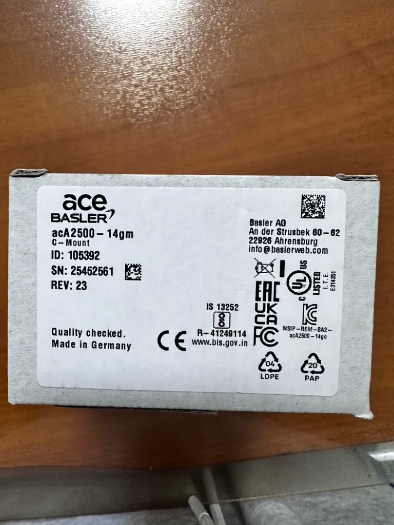 Basler acA2500-14gm Industrial Camera thumbnail