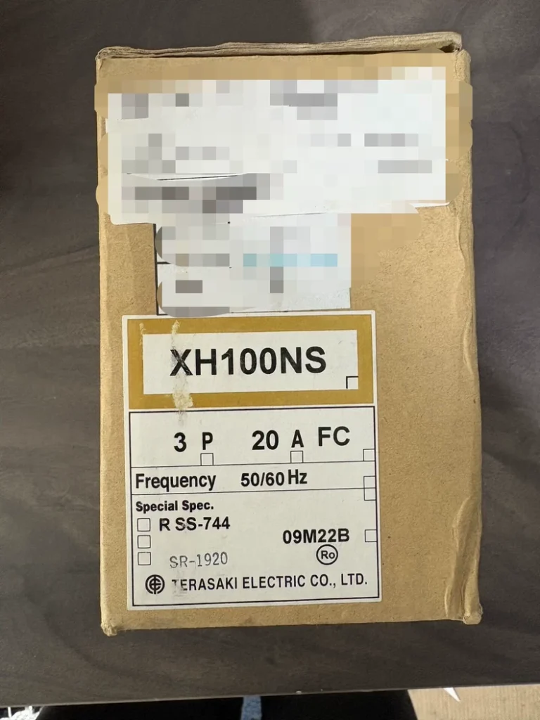 TERASAKI TemBreak XH100NS3P 20A FC Circuit Breaker thumbnail