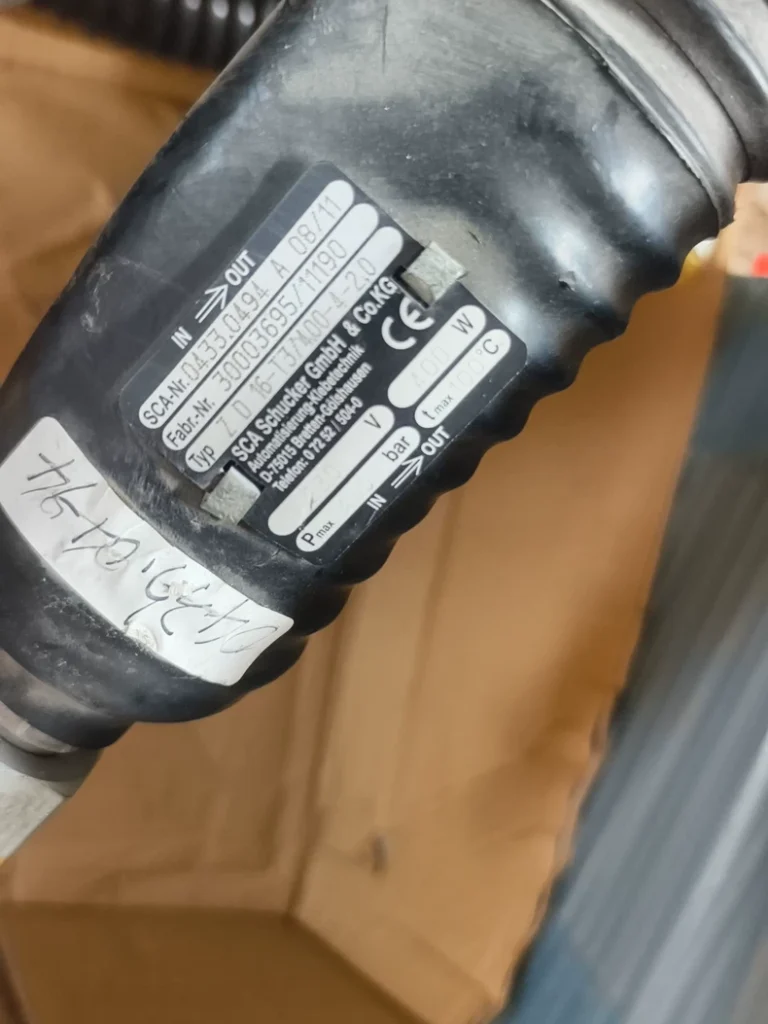 SCA Schucker 0433.0488A 0433.0494A Flexible Heated Hose thumbnail