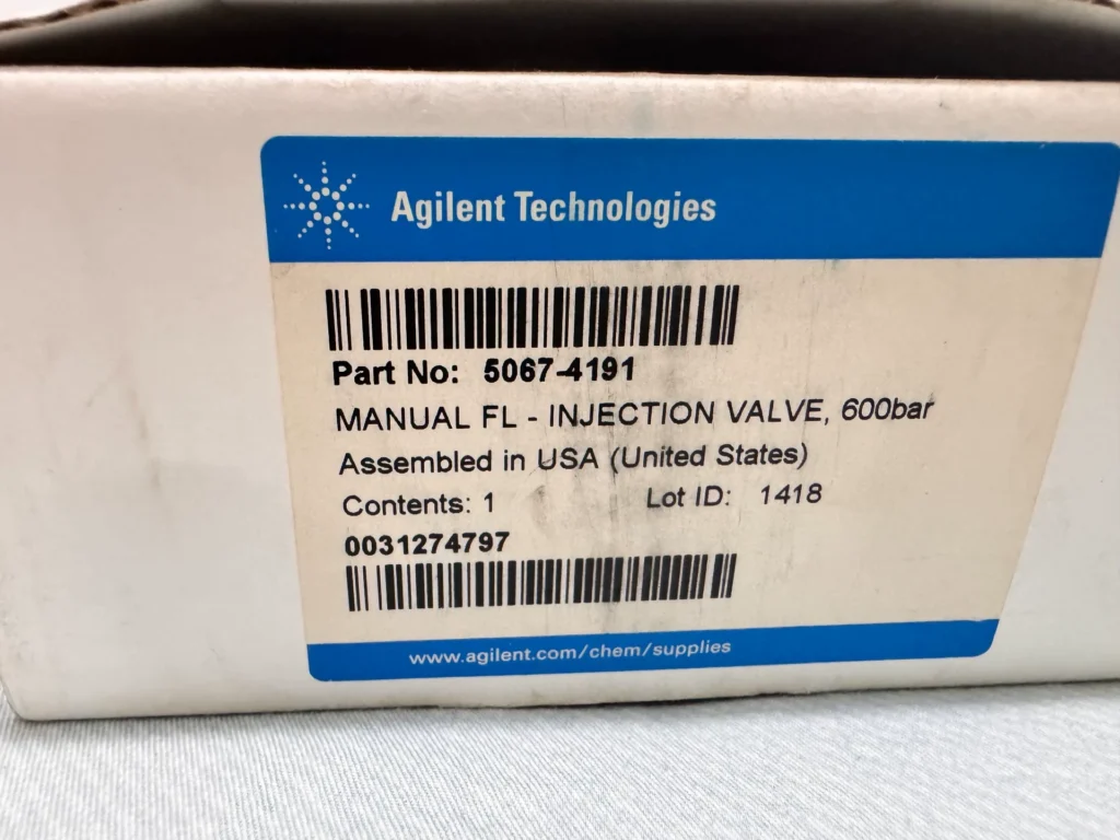 Agilent 600BAR Injection Valve