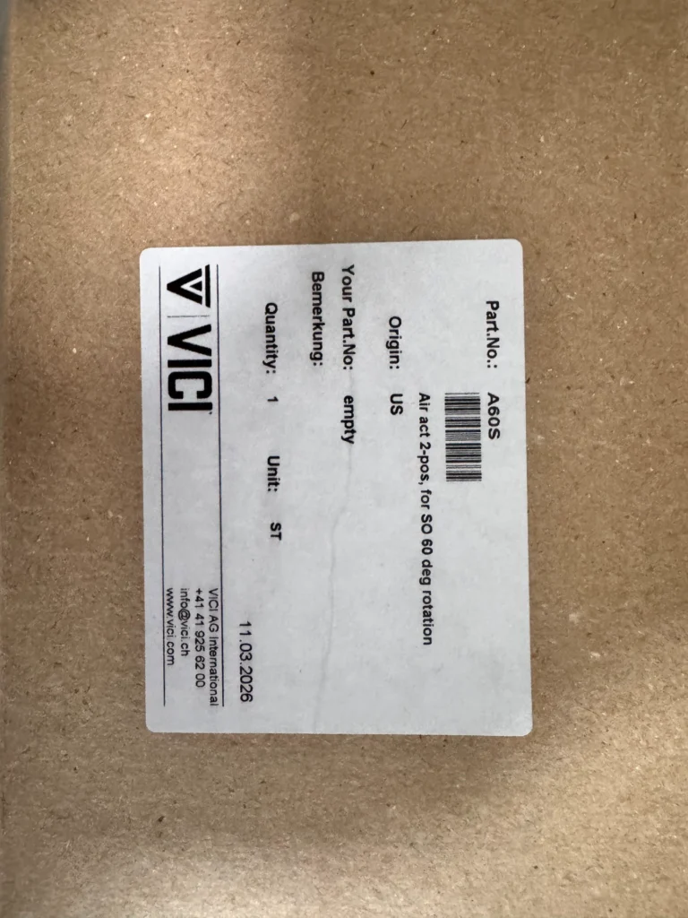 VICI A60S Pneumatic Valve