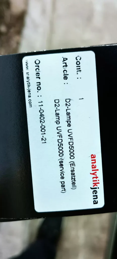 Analytik Jena 11-002-001-21 Deuterium Lamp thumbnail