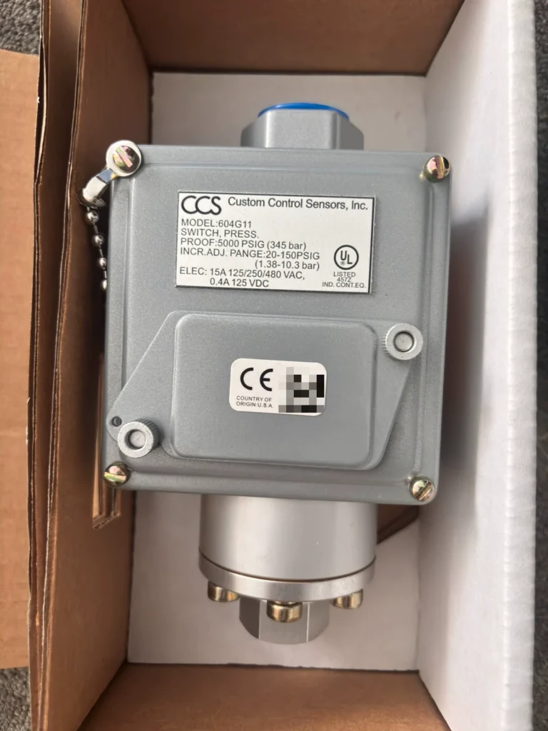 CCS 604GM1/604GM2/604G11 Pressure Switch