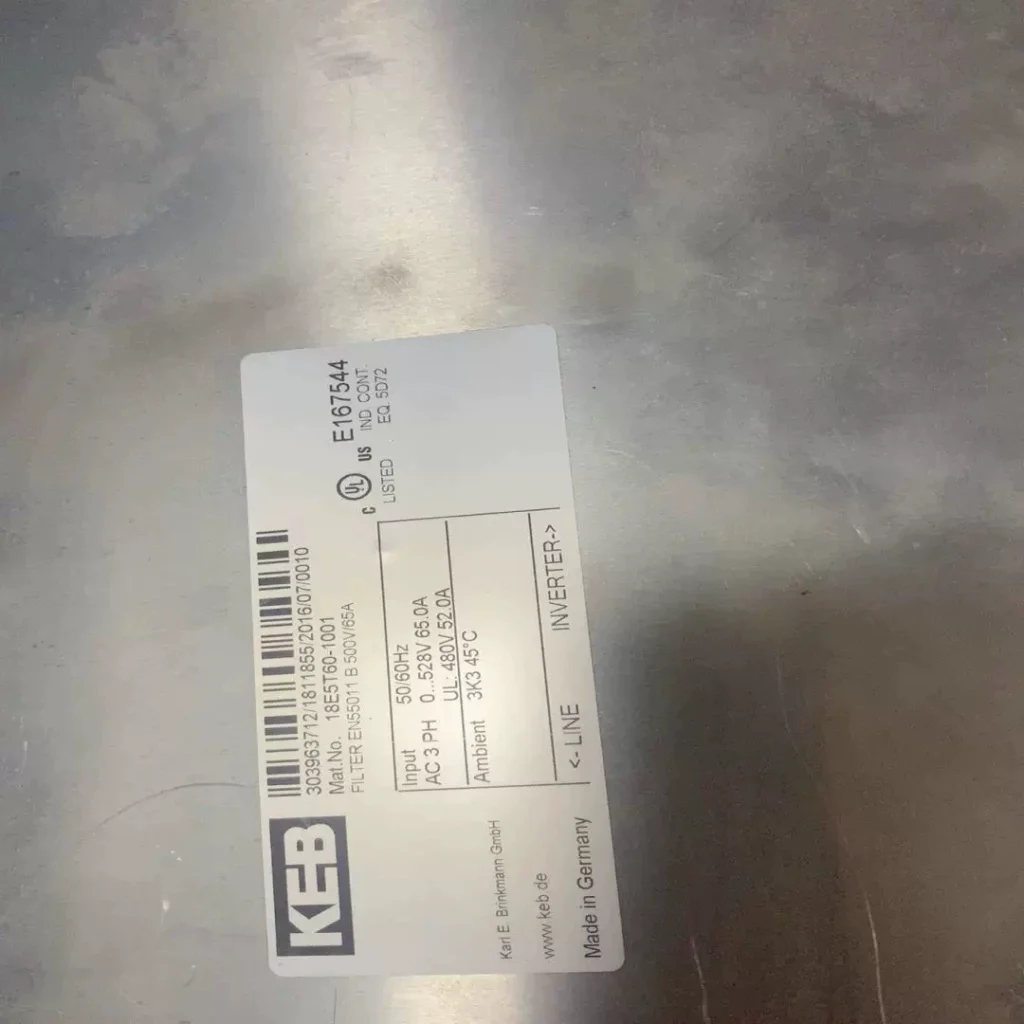 KEB 09E5T60-1001 EMC Filter thumbnail