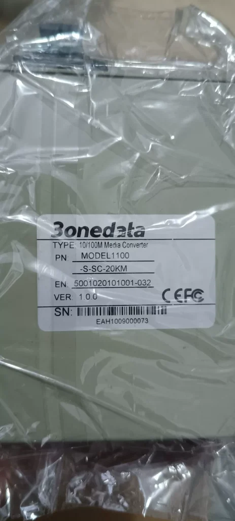 3onedata 1100-S-SC-20KM Fiber Media Converter thumbnail