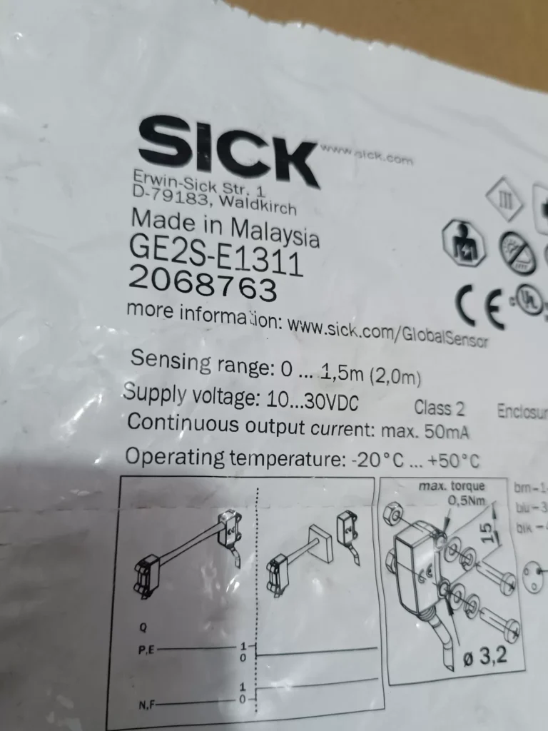SICK GS2S-E1311 Switch thumbnail