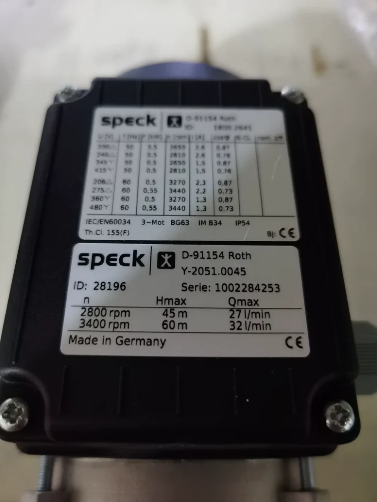 Speck D-91154 Pump