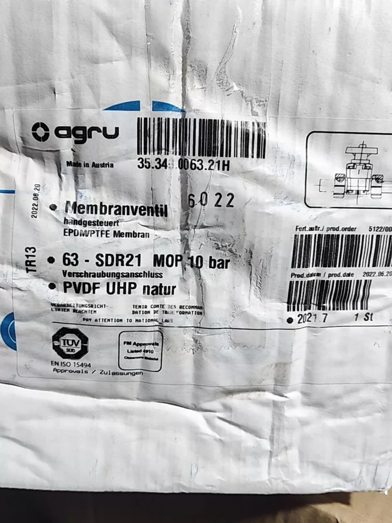 AGRU 35.349.0063.21H Diaphragm Valve thumbnail