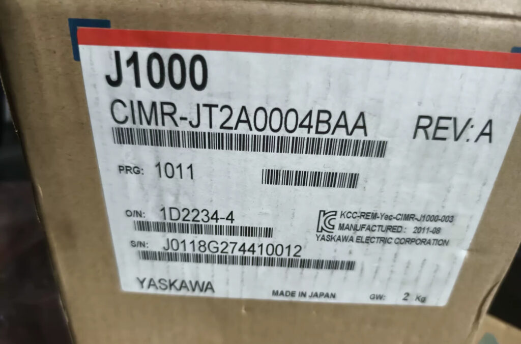 Yaskawa CIMR-JT2A0004BAA Variable Frequency Drive thumbnail