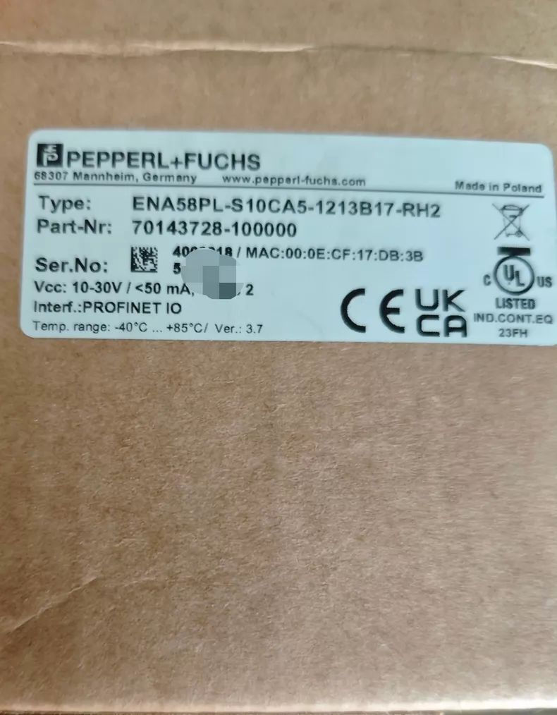 Pepperl+Fuchs Encoder ENA58PL-S10CA5-1213B17-RH2 thumbnail
