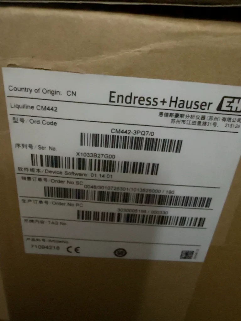 Endress+Hauser CM442-3PQ7/0 Multi-Parameter Transmitter