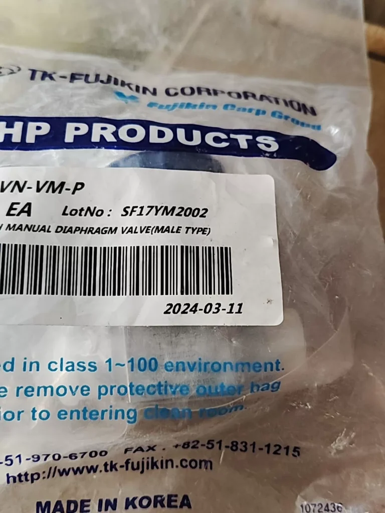 Fujikin S4DVN-VM-P Diaphragm Valve
