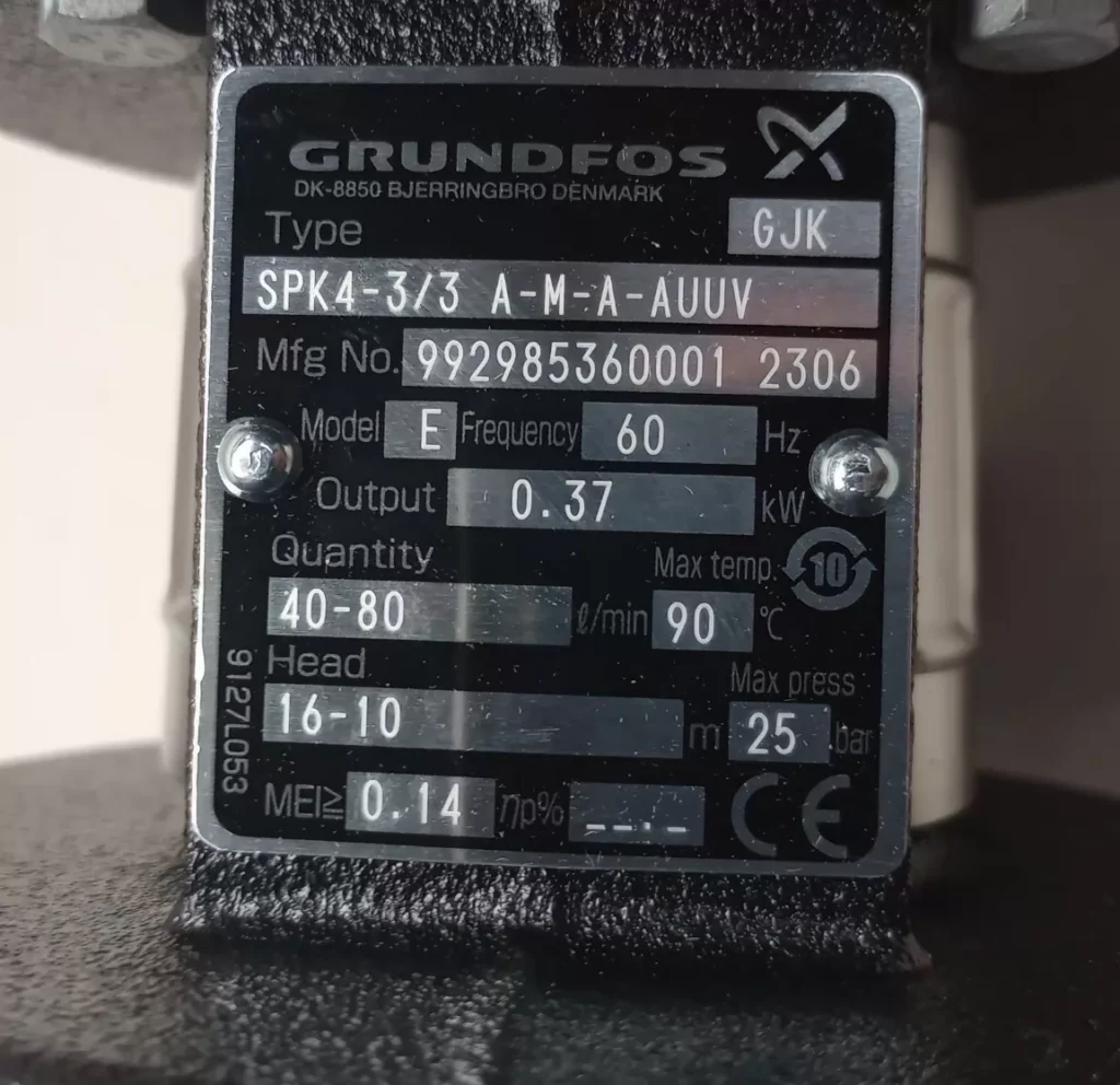 Grundfos SPK4-3/3 A-M-A-AUUV Pump thumbnail