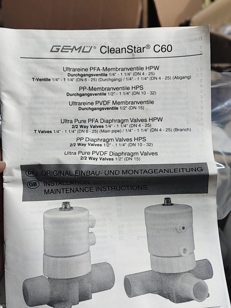 GEMU C60 Diaphragm Valve