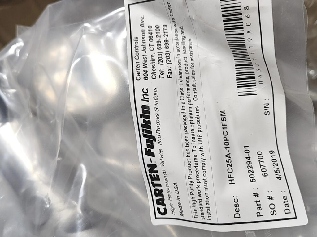 Fujikin HFC25A-10PC1FSM Valve thumbnail