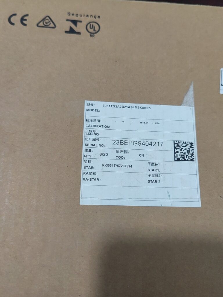 Rosemount 3051TG3A2B21AB4M5K8HR5 Pressure Transmitter