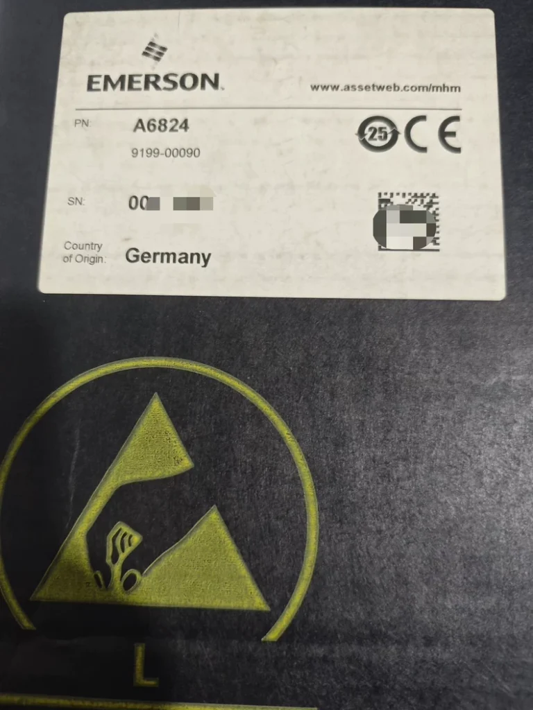 Emerson A6824 Modbus and Rack Interface Module